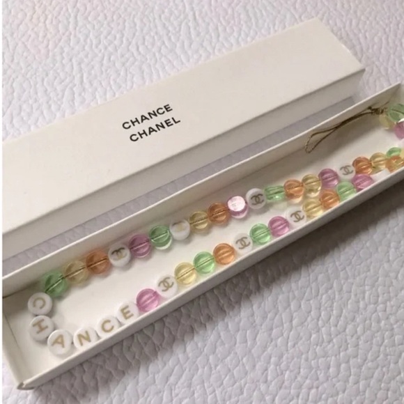 ✨CHANEL Chance Key Chain Cellphone Charm Beaded Logo - Picture 12 of 12